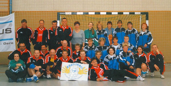 1. und 2. Frauenmannschaft und Mnnermannschaft des ESV Lok Chemnitz, Abteilung Handball